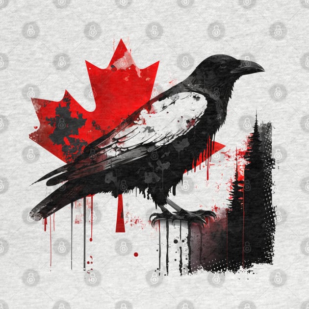 Canadian Crow by INLE Designs